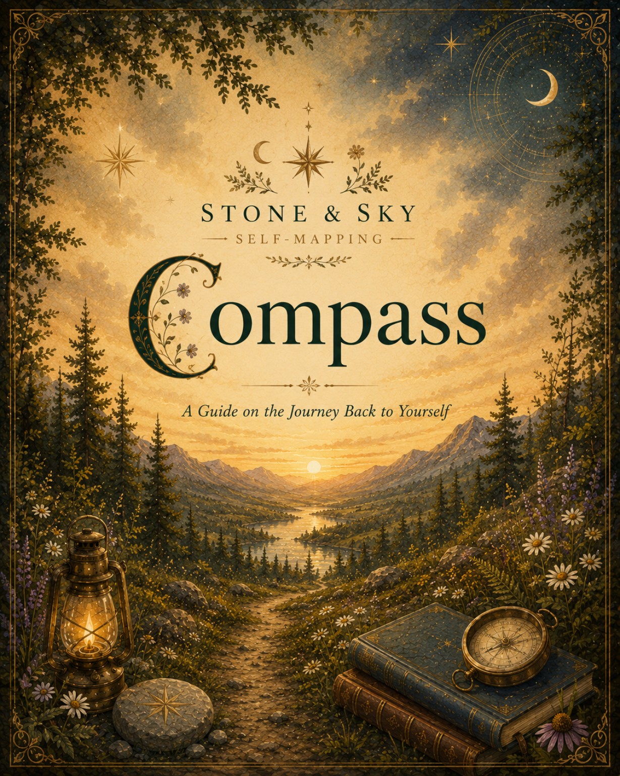 Cover of The Stone & Sky Compass personalized birth chart guide